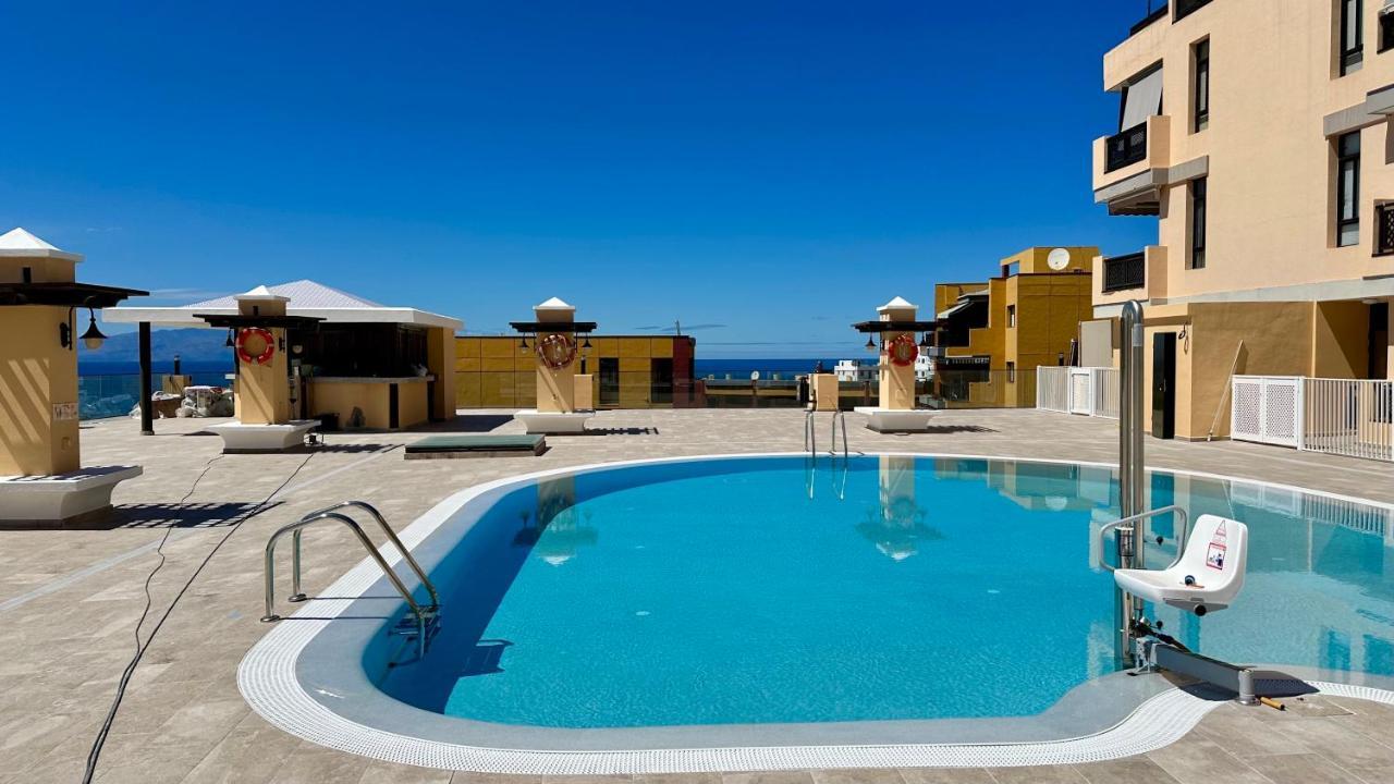 Sunset Apart, Large Terrace, Pool, Best Location! Пуэрто-де-Сантьяго Экстерьер фото